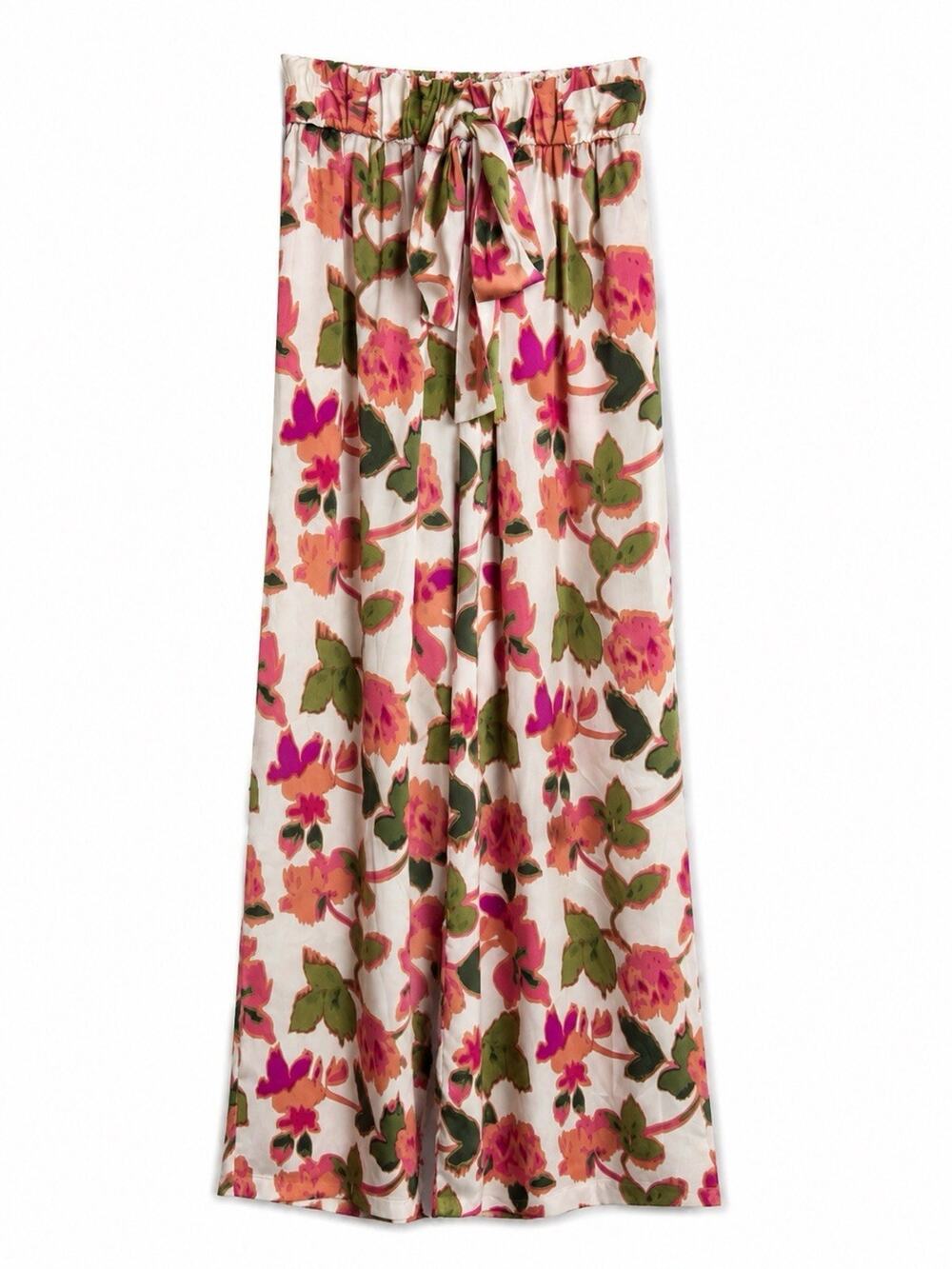 MISA Los Angeles XS Floral Wide Leg Palazzo Pants NWT